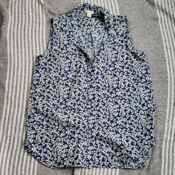 J. Crew Tops - J.Crew Floral Sleeveless Blouse